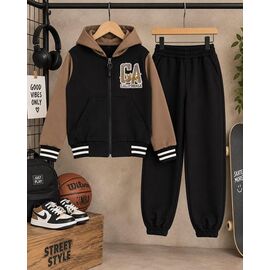 Костюм дитячий спортивний на хлопчика 2633 black-brown р.98-122 "LIMA SPORT" недорого оптом від прямого постачальника