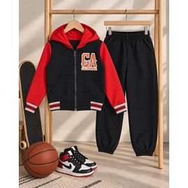 Костюм дитячий спортивний на хлопчика 2633 black-red р.98-122 "LIMA SPORT" недорого оптом від прямого постачальника
