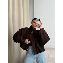 Куртка жіноча демісезонна 9001 brown р.42-50 "LINDA" недорого оптом від прямого постачальника
