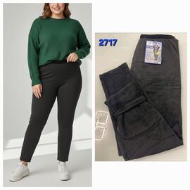 Штани жіночі утеплені 2717 black р.3XL-6XL "Hoan" недорого оптом від прямого постачальника