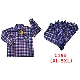 Сорочка чоловіча тепла C19 mix р.XL-5XL "Hoan" недорого оптом від прямого постачальника