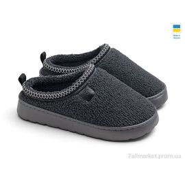Фотография Тапки женские для дома зима UD7301 DG графіт (6 пар р.37-41) "Rai shoes" недорого оптом от прямого поставщика