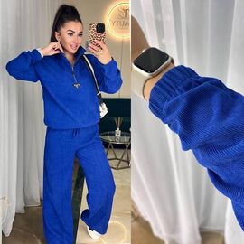 Фотография Костюм спортивный женский тёплый 212 blue р.42-52 "Alisa Brand" недорого оптом от прямого поставщика