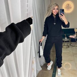 Фотография Костюм спортивный женский 214 black р.42-56 "Alisa Brand" недорого оптом от прямого поставщика