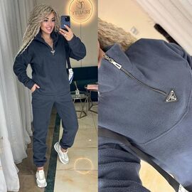 Фотография Костюм спортивный женский 214 grey р.42-56 "Alisa Brand" недорого оптом от прямого поставщика