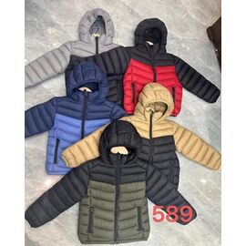 Фотография Куртка детская демисезонная на мальчика 589 black-khaki р.130-170 "Farbique" недорого оптом от прямого поставщика