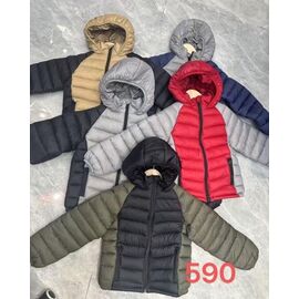 Фотография Куртка детская демисезонная на мальчика 590 grey-navy р.130-170 "Farbique" недорого оптом от прямого поставщика