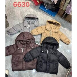 Фотография Куртка детская демисезонная на девочку 6630 brown р.120-160 "Farbique" недорого оптом от прямого поставщика