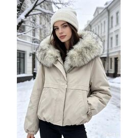 Куртка жіноча зимова 7186 l.beige р.46-54 "Jacket" недорого оптом від прямого постачальника