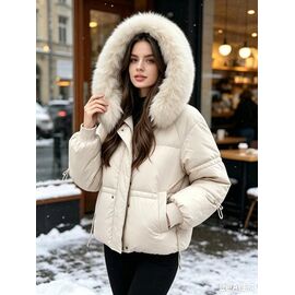 Куртка жіноча зимова 7332 l.beige р.46-54 "Jacket" недорого оптом від прямого постачальника