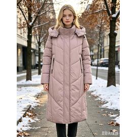 Куртка жіноча зимова 8172 powder р.M-3XL "Jacket" недорого оптом від прямого постачальника