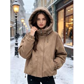 Куртка жіноча зимова 892 beige р.48-56 "Jacket" недорого оптом від прямого постачальника