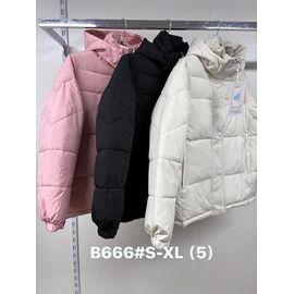 Куртка жіноча зимова B666 black р.S-XL "Jacket" недорого оптом від прямого постачальника