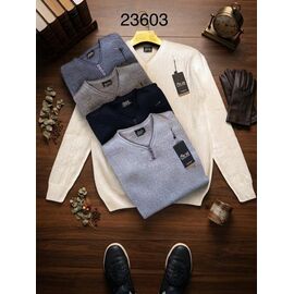 Светр чоловічий 23603 l.grey р.M-2XL "Moranny" недорого оптом від прямого постачальника