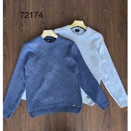 Светр чоловічий 72174 blue р.L-2XL "Moranny" недорого оптом від прямого постачальника