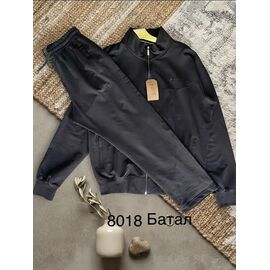 Костюм спортивний чоловічий 8018 black р.2XL-6XL "Moranny" недорого оптом від прямого постачальника
