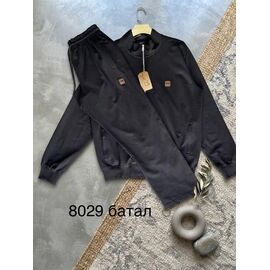 Костюм спортивний чоловічий 8029 black р.2XL-6XL "Moranny" недорого оптом від прямого постачальника
