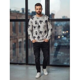 Светр чоловічий MR1922 grey р.M-2XL "Moranny" недорого оптом від прямого постачальника