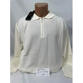 Фотография Свитер мужской SB2299 white р.3XL-6XL "Sabihina" недорого оптом от прямого поставщика