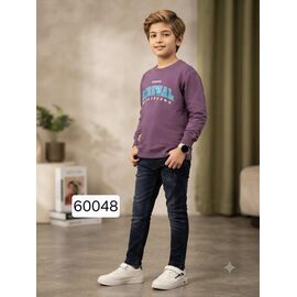 Фотография Свитер детский на мальчика 60048 purple р.5-9 "Фунтик" недорого оптом от прямого поставщика