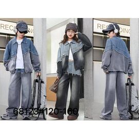 Фотография Костюм детский спортивный унисекс 68123 l.grey р.6-12 "Фунтик" недорого оптом от прямого поставщика