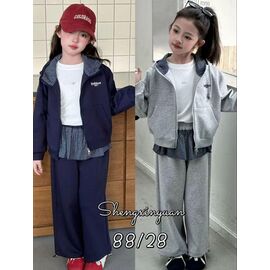 Фотография Костюм детский спортивный на девочку 88128 navy р.6-12 "Фунтик" недорого оптом от прямого поставщика
