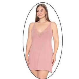 Нічня жіноча 18215B pink р.3XL-6XL "DONELLA" недорого оптом від прямого постачальника