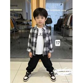Сорочка дитяча на хлопчика 17 grey р.3-7 "Фунтик" недорого оптом від прямого постачальника