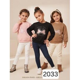 Светер Дитячий на дівчинку 2033 black р.2-5 "Фунтик" недорого оптом від прямого постачальника
