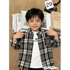 Сорочка дитяча на хлопчика 29 black р.8-12 "Фунтик" недорого оптом від прямого постачальника
