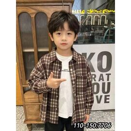 Сорочка дитяча на хлопчика 7706 brown р.5-9 "Фунтик" недорого оптом від прямого постачальника