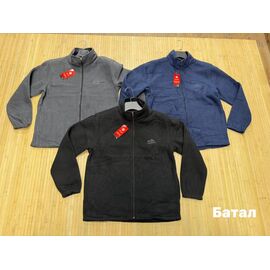 Фотография Кофта спортивная мужская NV2414 grey р.2XL-5XL "Navas" недорого оптом от прямого поставщика
