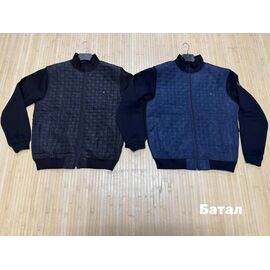 Фотография Кофта спортивная мужская NV2433 black р.3XL-6XL "Navas" недорого оптом от прямого поставщика