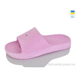 Шльопанці жіночі полегшені Літо Сердечко рожевий (8 пар р.36-41) "Lot Shoes" недорого оптом від прямого постачальника
