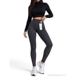 Лосінси жіночі Зима 2918 т.сірий (3 шт. р.сітка4XL-6XL) "Sport style" недорого оптом від прямого постачальника