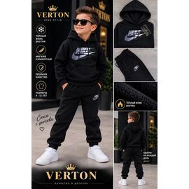 Костюм дитячий спортивний на хлопчика 1004-1 black р.4-8 "Verton" недорого оптом від прямого постачальника