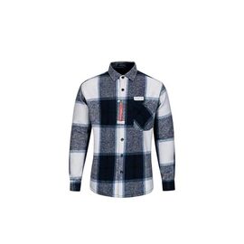 Сорочка чоловіча тепла VR57 navy р.XL-5XL "Verton" недорого оптом від прямого постачальника