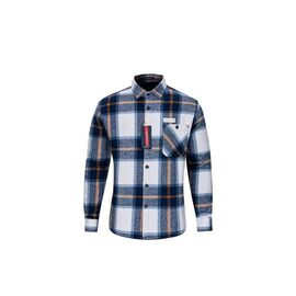Сорочка чоловіча тепла VR60 navy р.XL-5XL "Verton" недорого оптом від прямого постачальника