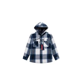 Сорочка дитяча тепла на хлопчика VR62 navy р.8-16 "Verton" недорого оптом від прямого постачальника