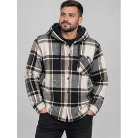 Сорочка чоловіча тепла VR69 black р.XL-5XL "Verton" недорого оптом від прямого постачальника