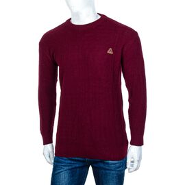 Фотография Свитер мужской M1011 wine р.M-2XL "STREET" недорого оптом от прямого поставщика