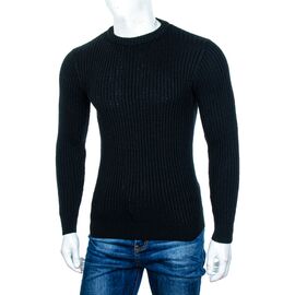 Фотография Свитер мужской M1015 black р.M-2XL "STREET" недорого оптом от прямого поставщика