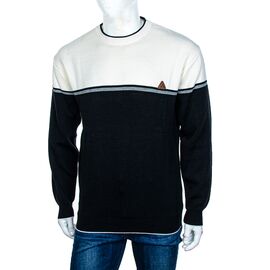 Фотография Свитер мужской M929 beige-black р.M-2XL "STREET" недорого оптом от прямого поставщика