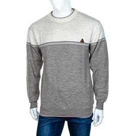 Фотография Свитер мужской M929 beige-grey р.M-2XL "STREET" недорого оптом от прямого поставщика