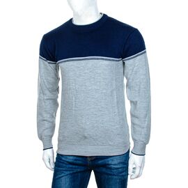 Фотография Свитер мужской M929 blue-black р.M-2XL "STREET" недорого оптом от прямого поставщика