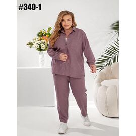 Костюм жіночий 340-1 powder р.50-60 "ZLATA" недорого оптом від прямого постачальника