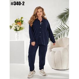 Костюм жіночий 340-2 navy р.50-60 "ZLATA" недорого оптом від прямого постачальника