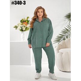 Костюм жіночий 340-3 green р.50-60 "ZLATA" недорого оптом від прямого постачальника