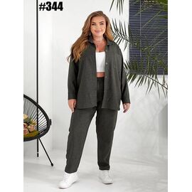 Костюм жіночий 344 d.grey р.50-60 "ZLATA" недорого оптом від прямого постачальника