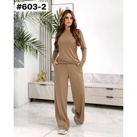 Костюм спортивний жіночий теплий 603-2 beige р.46-52 "ZLATA" недорого оптом від прямого постачальника